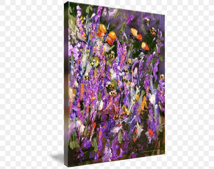 English Lavender Oil Painting Landscape Painting Palette Knives, PNG, 456x650px, English Lavender, Abstract Art, Art, Canvas, Contemporary Art Download Free