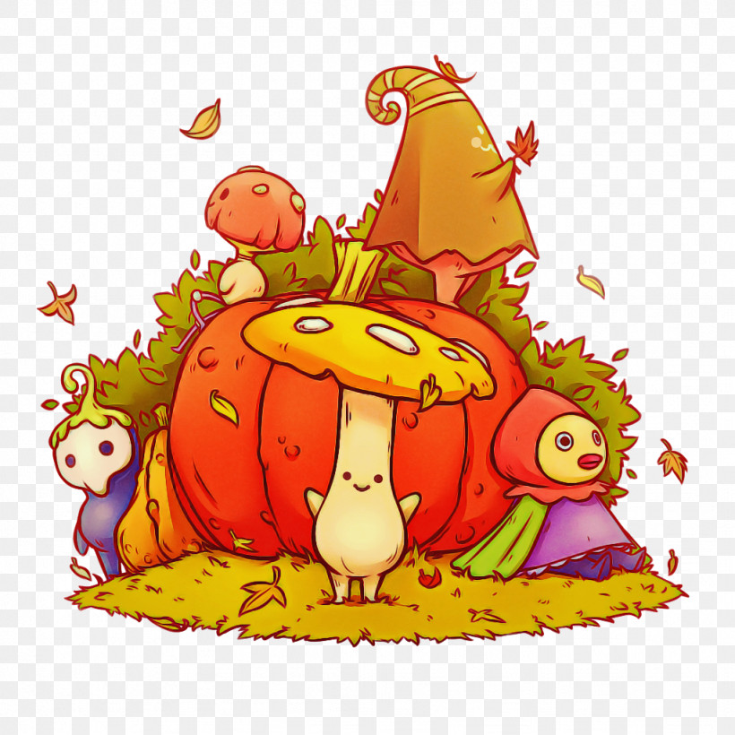 Pumpkin, PNG, 1024x1024px, Cartoon, Biology, Character, Fruit, Pumpkin Download Free