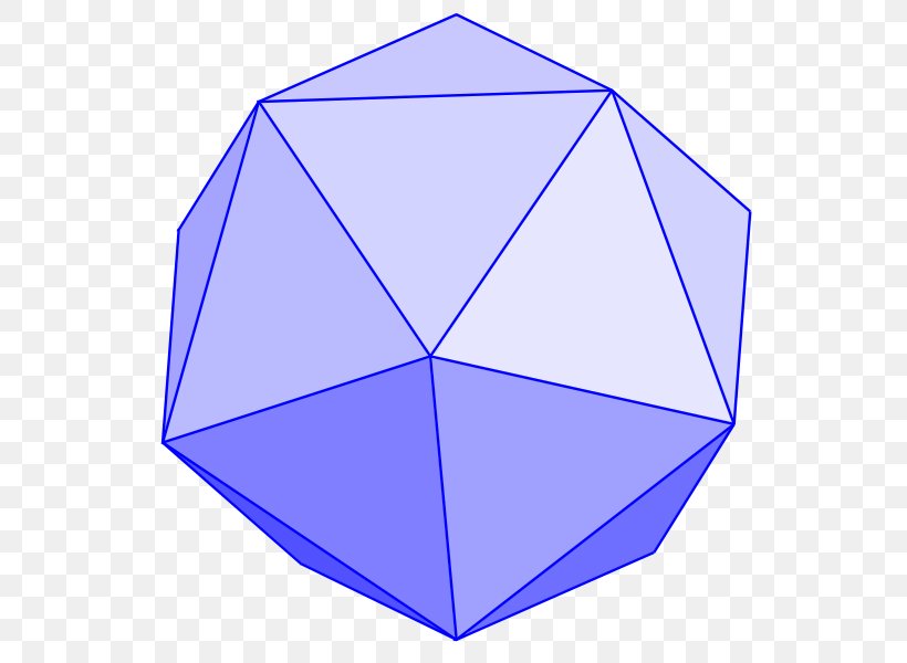Regular Icosahedron Angle Vertex, PNG, 600x600px, Icosahedron, Alternating Group, Antiprism, Area, Blue Download Free