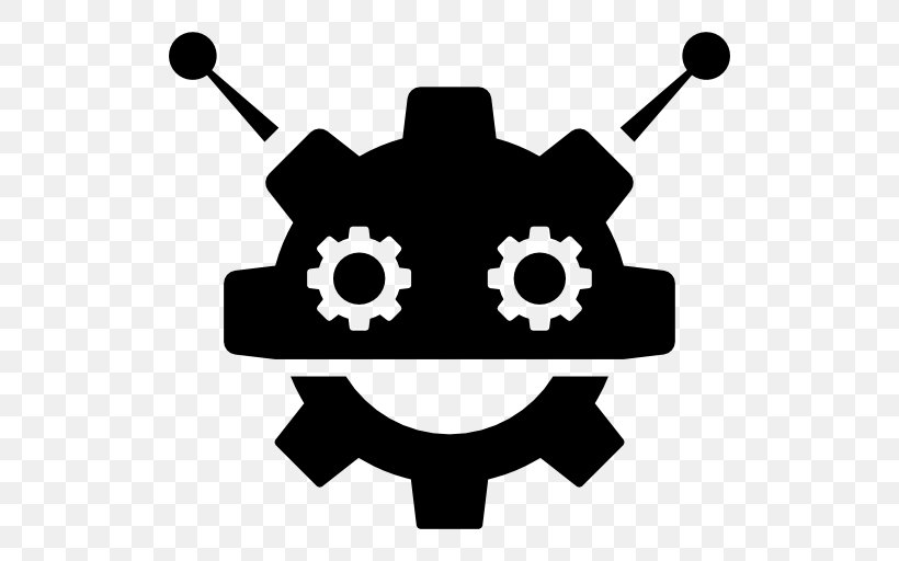 Robot, PNG, 512x512px, Robot, Black And White, Head, Internet Bot, Logo Download Free