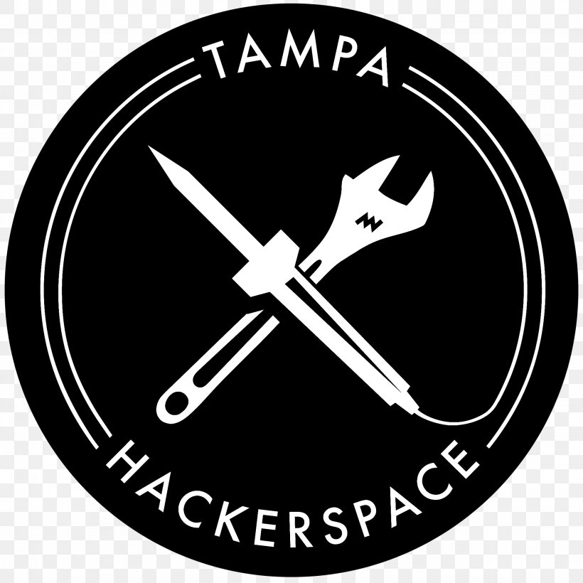 Tampa Hackerspace 3D Printing Maker Culture Logo, PNG, 2048x2048px, 3d Printing, Tampa Hackerspace, Black And White, Brand, Building Download Free