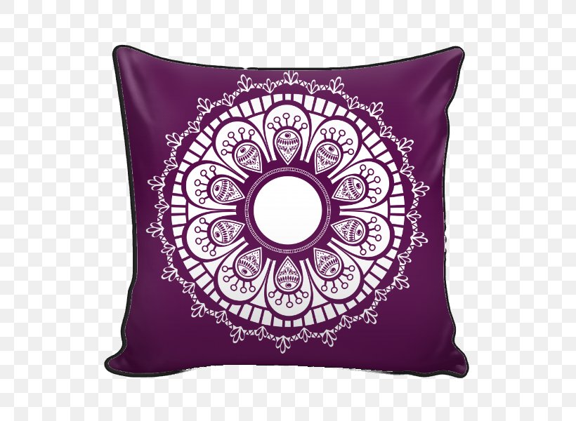 Throw Pillows Cushion Purple Innovation Concentration And Meditation, PNG, 600x600px, Pillow, Buddhism, Canvas, Cushion, Hue Download Free