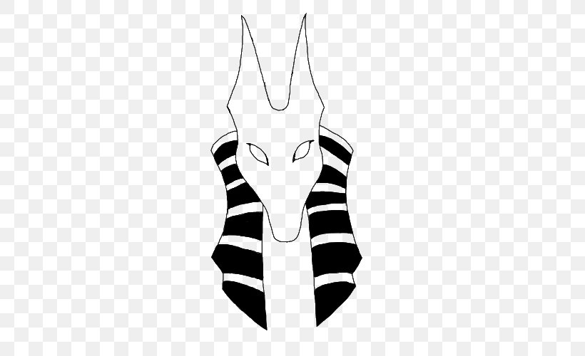 Anubis Horus Egyptian, PNG, 500x500px, Anubis, Black, Black And White, Deviantart, Dog Like Mammal Download Free