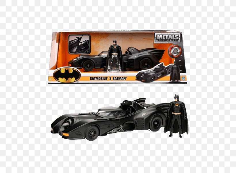 Batman Batmobile Die-cast Toy Model Car Jada Toys, PNG, 600x600px, 124 Scale, Batman, Automotive Design, Automotive Exterior, Batman Forever Download Free