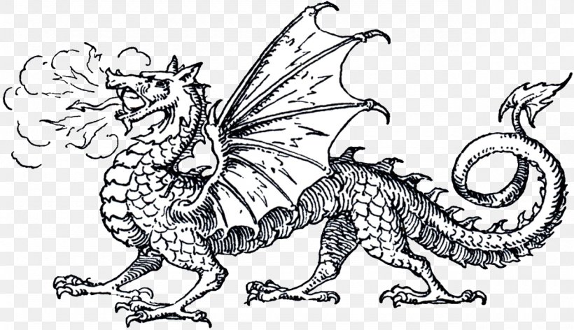 Clip Art Chinese Dragon Openclipart Image, PNG, 1280x737px, Dragon, Animal Figure, Art, Artwork, Black And White Download Free