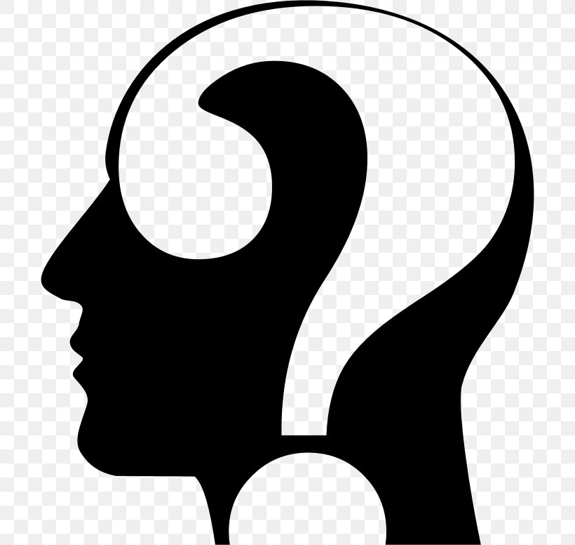 Question Mark Human Head Clip Art, PNG, 704x776px, Question Mark, Artwork, Black And White, Color, Face Download Free