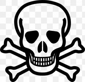 Skull - Skull And Crossbones Silhouette PNG
