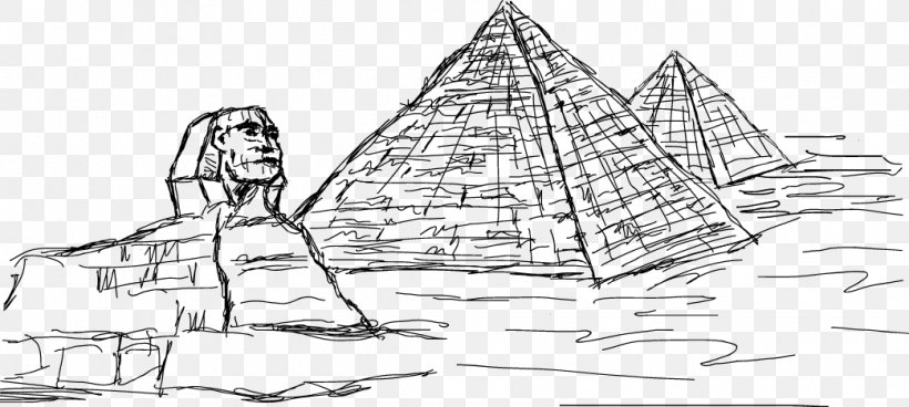 Great Sphinx Of Giza Great Pyramid Of Giza Egyptian Pyramids Cairo Ancient Egypt, PNG, 1043x469px, Great Sphinx Of Giza, Ancient Egypt, Architecture, Black And White, Cairo Download Free