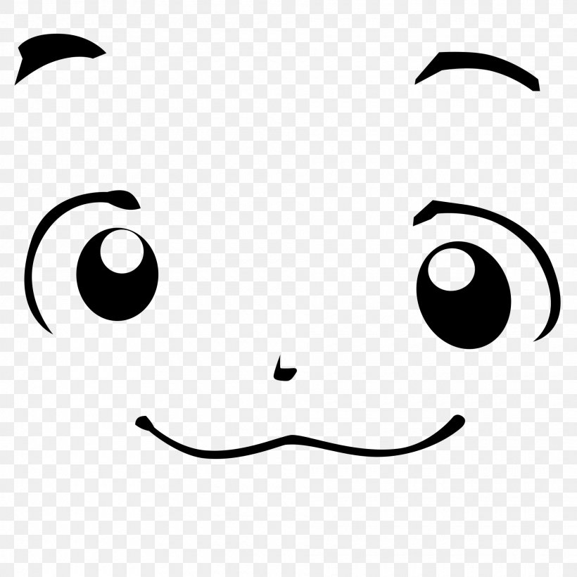 Smiley Face Facial Expression Line Art, PNG, 1920x1920px, Smile, Black, Black And White, Cartoon, Emotion Download Free