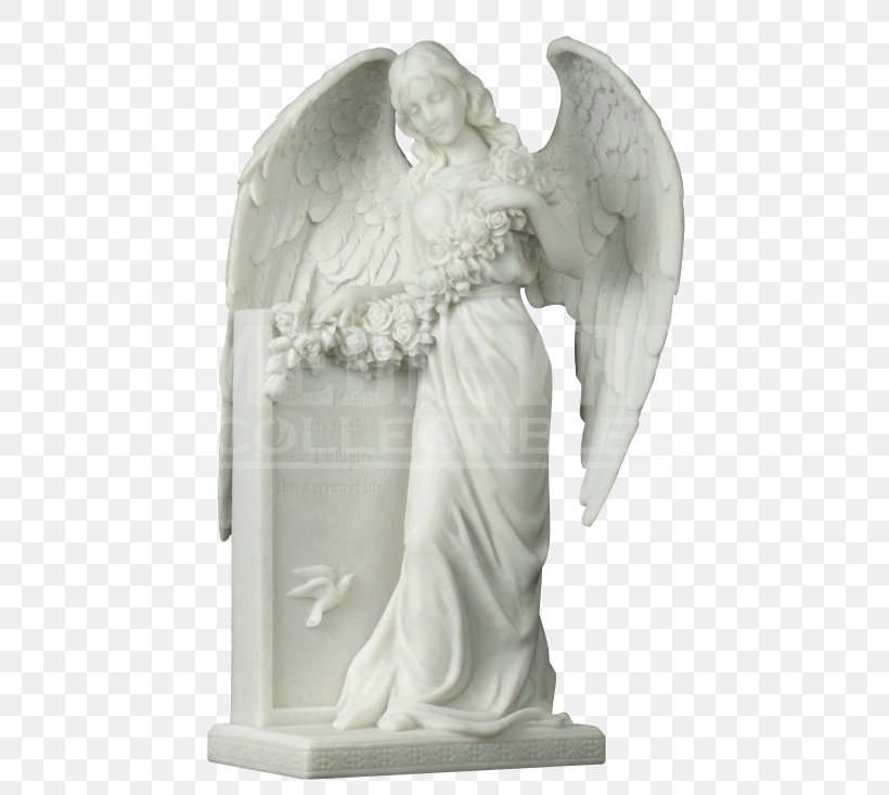 Statue Figurine Mourning Angel Feeling, PNG, 733x733px, Statue, Angel, Artifact, Carving, Classical Sculpture Download Free