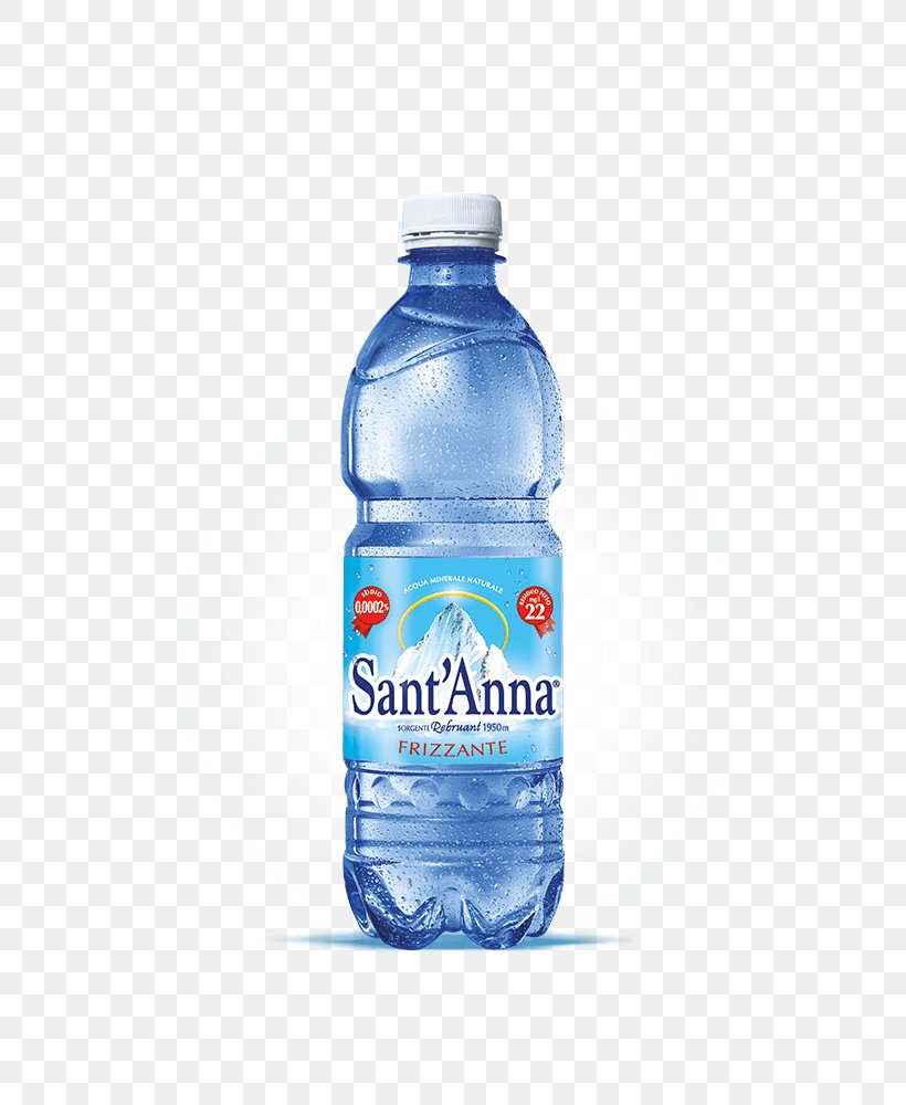 Sanctuary Of Sant'Anna Vinadio Acqua Sant'Anna Mineral Water, PNG, 500x1000px, Mineral Water, Bottle, Bottled Water, Carbonated Water, Distilled Water Download Free