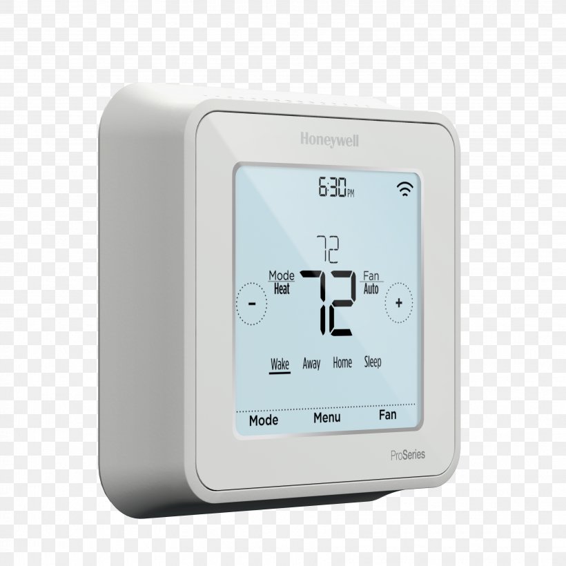 Smart Thermostat Honeywell Programmable Thermostat Home Automation Kits, PNG, 3450x3450px, Thermostat, Comfort, Electronics, Hardware, Home Download Free