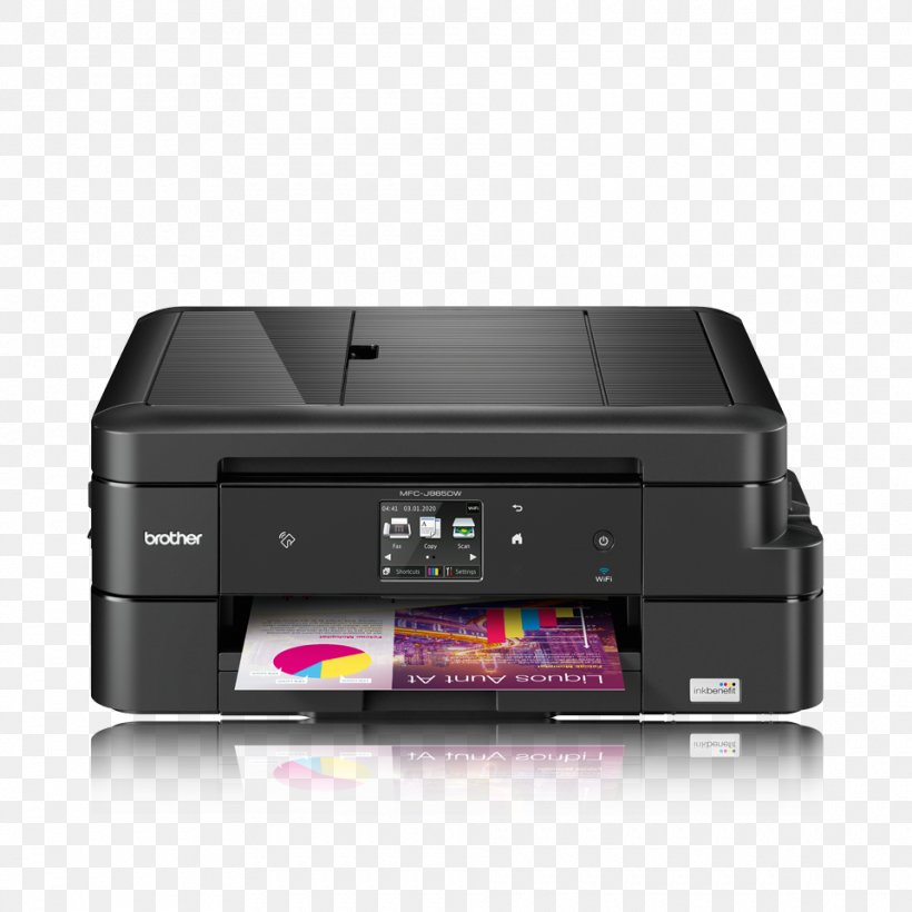 Multi-function Printer Inkjet Printing Brother Industries Brother MFC-J985, PNG, 960x960px, Printer, Brother Industries, Color Printing, Dots Per Inch, Electronic Device Download Free