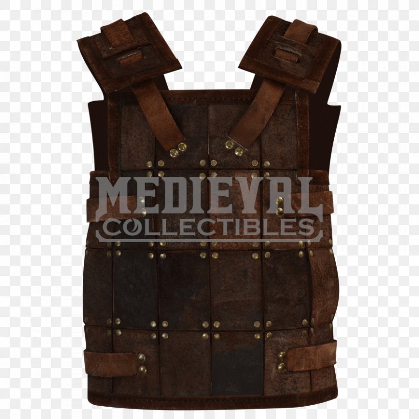 Gilets Armour Fighter Sleeve, PNG, 850x850px, Gilets, Armour, Brown, Fighter, Leather Download Free