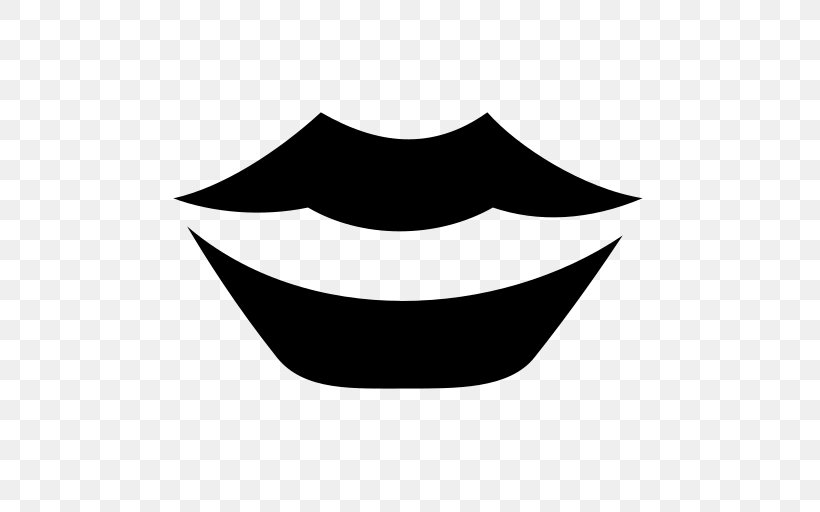 Lip Mouth Symbol Clip Art, PNG, 512x512px, Lip, Black, Black And White, Emoticon, Mouth Download Free