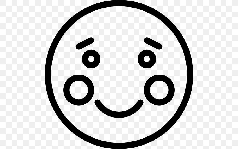 Smiley Emoticon, PNG, 512x512px, Smiley, Area, Black And White, Emoji, Emoticon Download Free