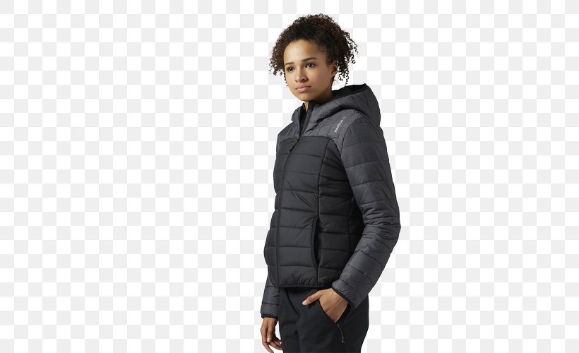 Hoodie Flight Jacket Reebok Coat, PNG, 500x500px, Hoodie, Clothing, Coat, Collar, Cuff Download Free