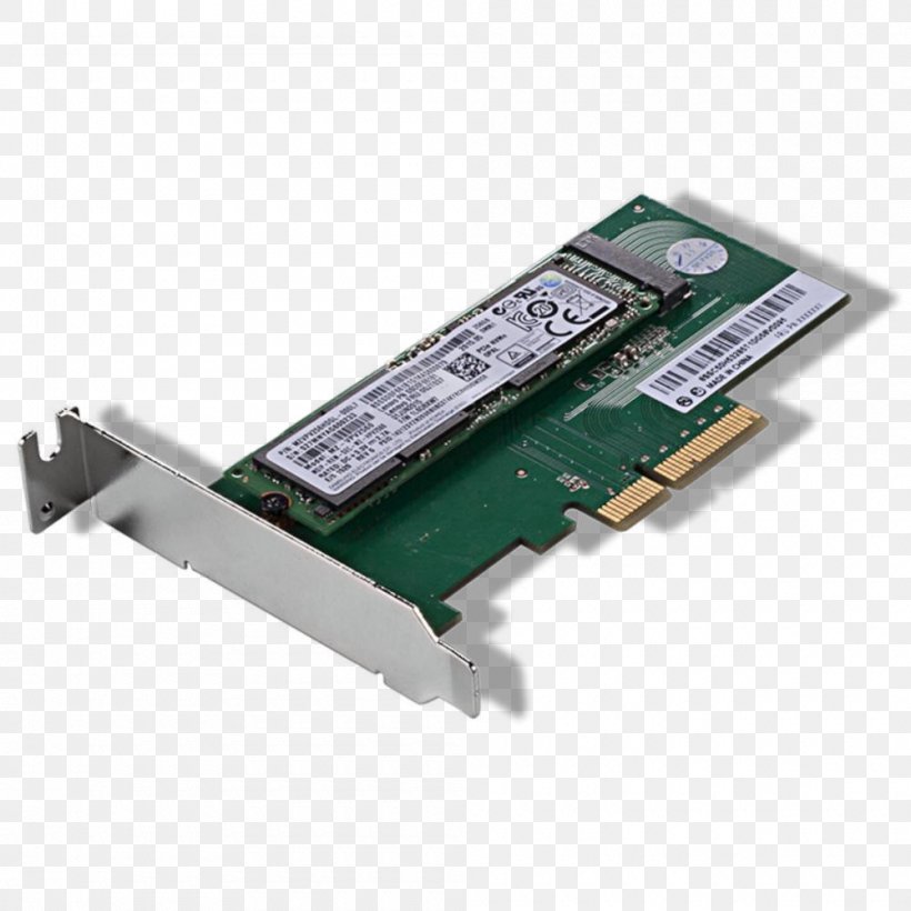 M.2 Adapter Lenovo ThinkStation PCI Express, PNG, 1000x1000px, Adapter, Computer Component, Computer Hardware, Computer Port, Electronic Device Download Free