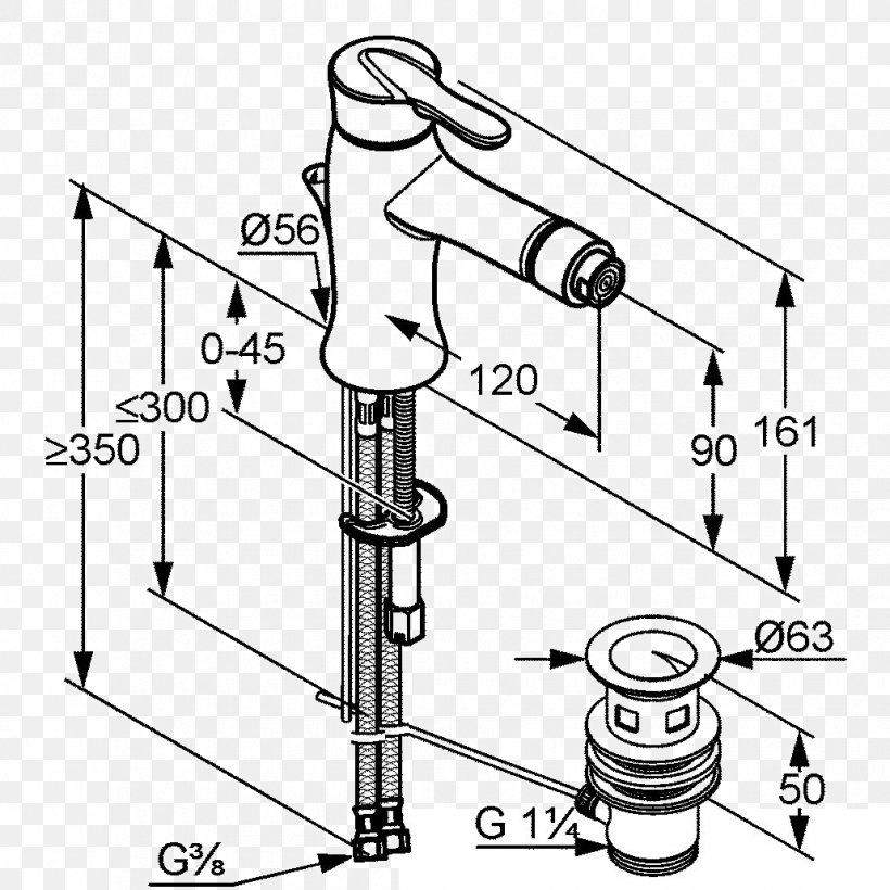 Tap Sink Kitchen Faucet Aerator Plumbing Fixtures, PNG, 1030x1030px, Tap, Auto Part, Bathroom, Bidet, Black And White Download Free