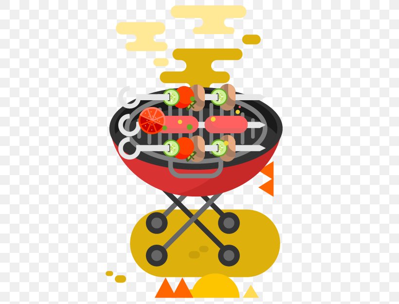 Barbecue Grilling Picnic, PNG, 486x625px, Barbecue, Cartoon, Creative Market, Food, Grilling Download Free
