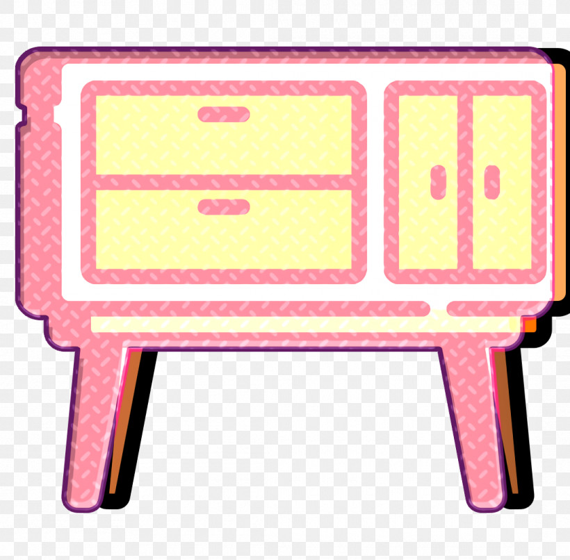 Buffet Icon Home Decoration Icon Furniture And Household Icon, PNG, 1090x1072px, Buffet Icon, Furniture, Furniture And Household Icon, Home Decoration Icon, Pink Download Free