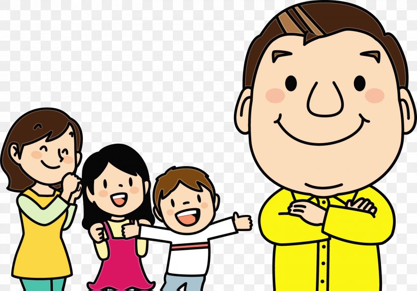 Cartoon People Child Social Group Animated Cartoon, PNG, 3000x2099px, Watercolor, Animated Cartoon, Cartoon, Cheek, Child Download Free