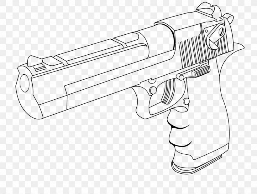 Firearm Line Art Weapon Handgun Pistol, PNG, 1027x778px, Watercolor, Cartoon, Flower, Frame, Heart Download Free