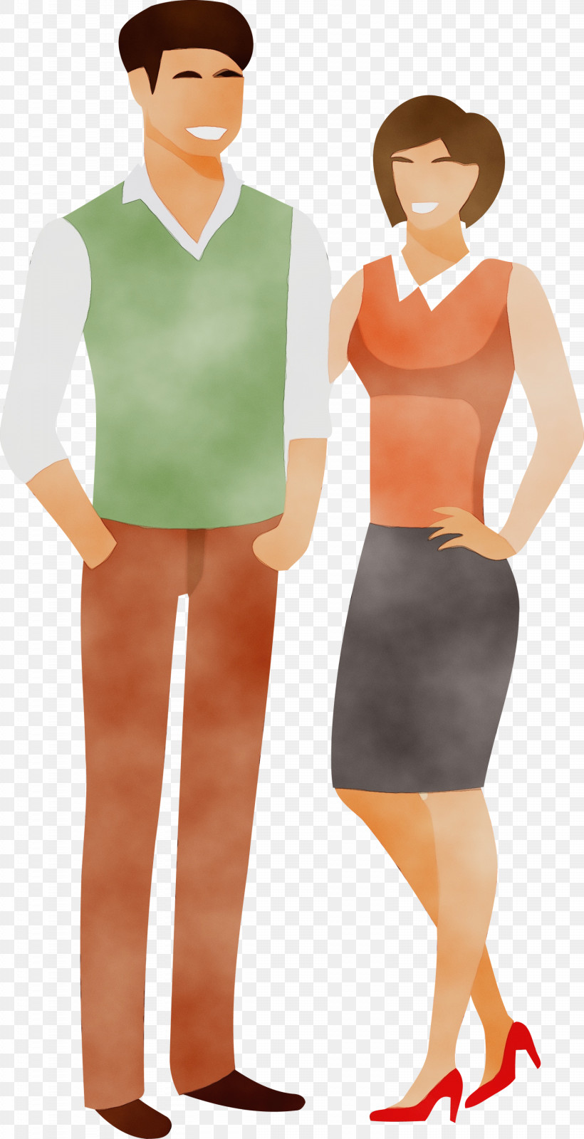 Orange, PNG, 1537x3000px, Couple, Clothing, Formal Wear, Lover, Neck Download Free
