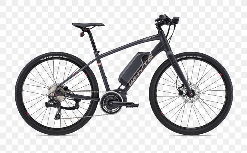 Electric Bicycle Whyte Bikes Hybrid Bicycle Trek Bicycle Corporation, PNG, 1000x620px, Electric Bicycle, Automotive Exterior, Automotive Tire, Automotive Wheel System, Bicycle Download Free