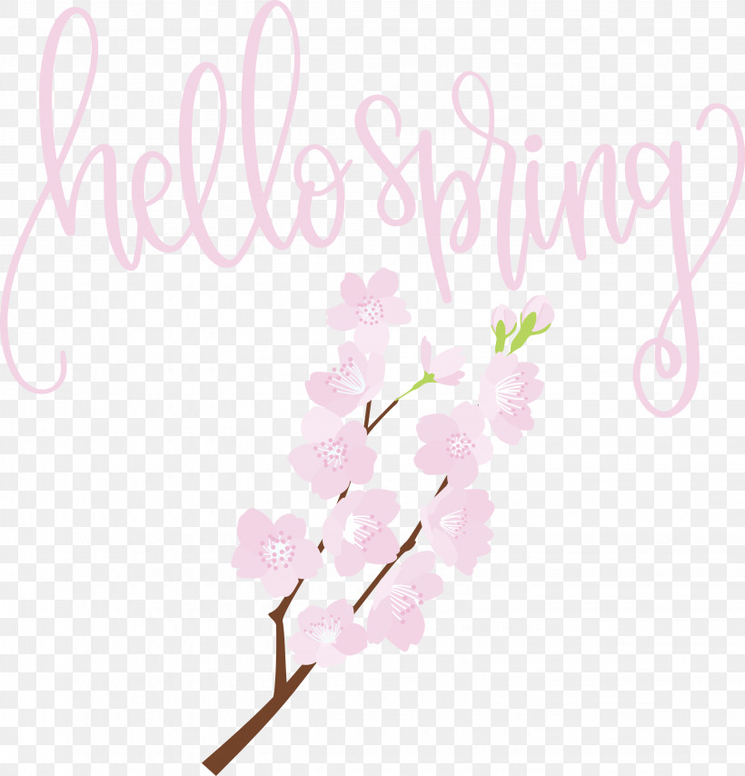 Hello Spring Spring, PNG, 2879x3000px, Hello Spring, Cherry, Cherry Blossom, Floral Design, Flower Download Free