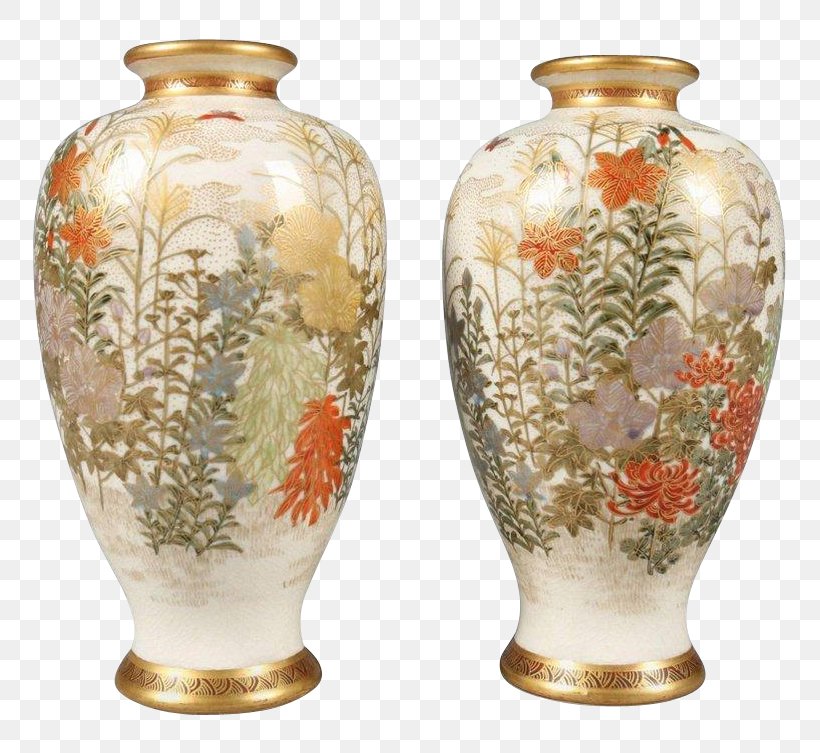 Vase Satsuma Ware Porcelain Ceramic Tokanabe, PNG, 753x753px, Vase, Antique, Artifact, Ceramic, Gilding Download Free