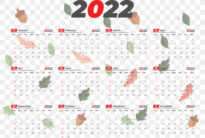 2022 Yeary Calendar 2022 Calendar, PNG, 3000x2027px, Line, Calendar System, Geometry, Mathematics, Meter Download Free
