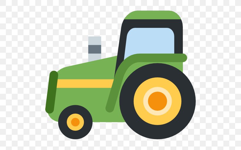 John Deere Tractor Emoji Agriculture Farm, PNG, 512x512px, John Deere, Agriculture, Automotive Design, Car, Emoji Download Free