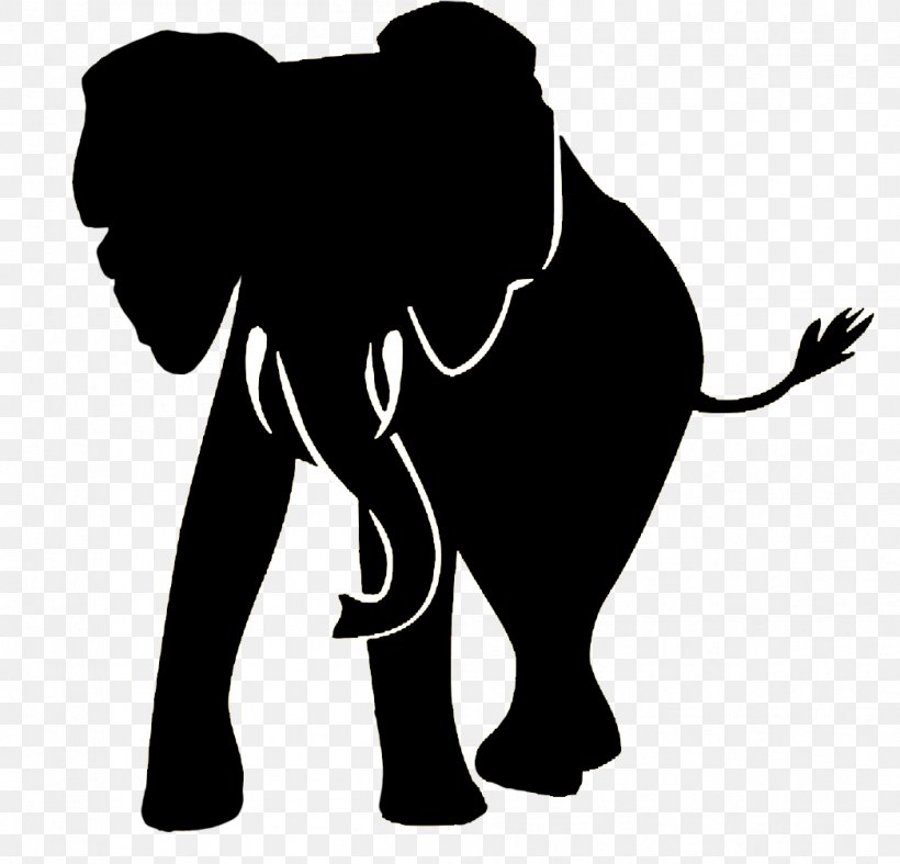 African Elephant Silhouette, PNG, 1046x1004px, African Elephant, Black And White, Cattle Like Mammal, Elephant, Elephant Joke Download Free