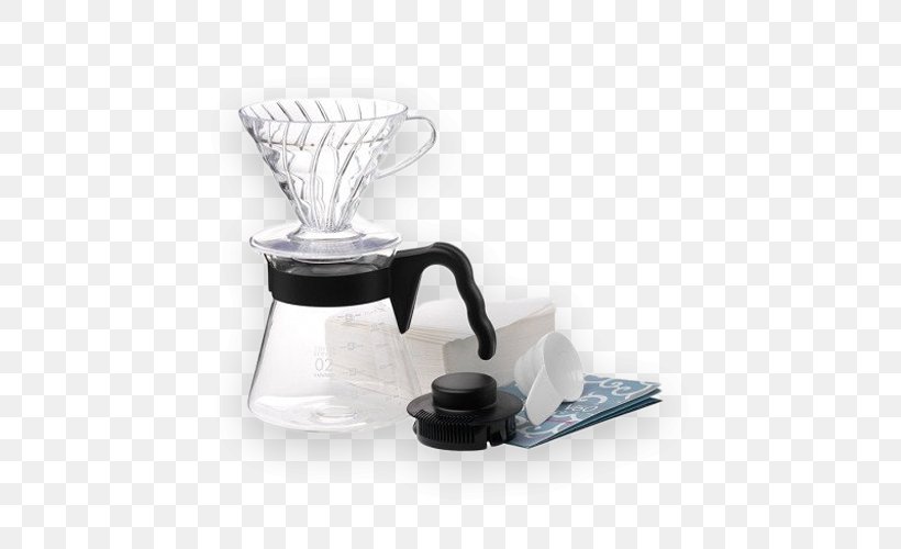 Brewed Coffee Hario V60 Ceramic Dripper 01 Coffeemaker Kettle, PNG, 500x500px, Coffee, Barista, Brewed Coffee, Chemex Coffeemaker, Chemex Six Cup Classic Download Free