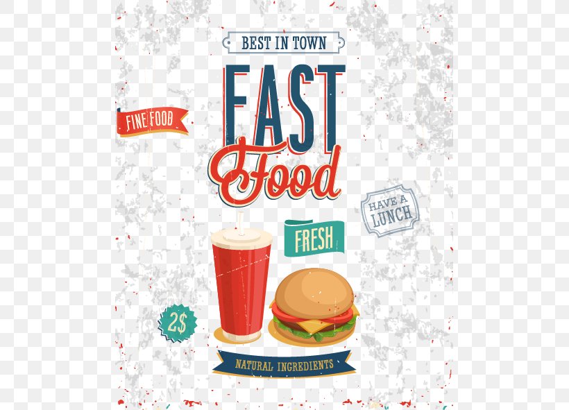 Hamburger Fast Food Junk Food Poster, PNG, 487x591px, Hamburger, Area, Dairy Product, Fast Food, Fast Food Restaurant Download Free