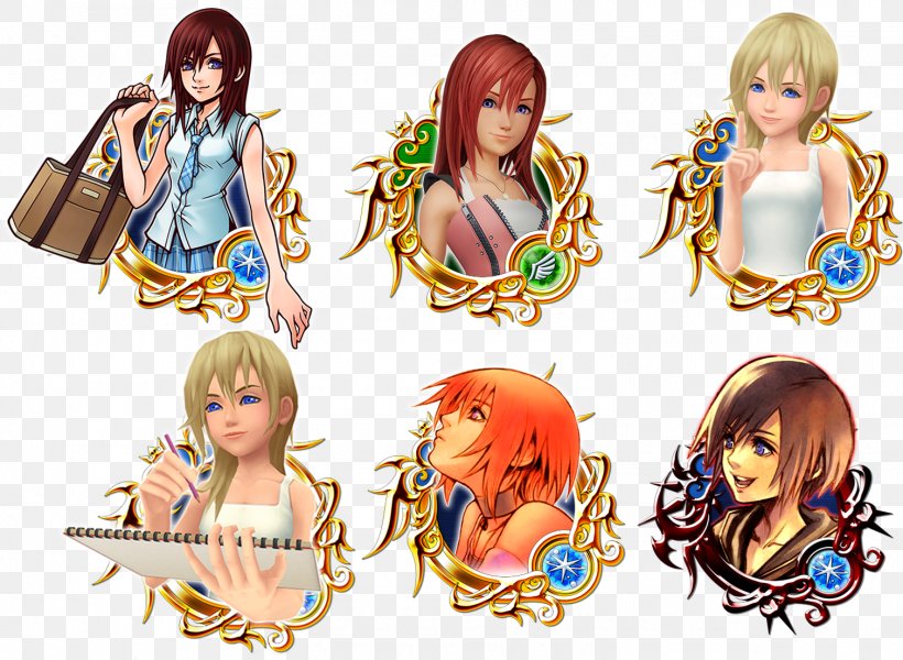 Kingdom Hearts III Kingdom Hearts χ KINGDOM HEARTS Union χ[Cross] Kairi, PNG, 1510x1106px, Watercolor, Cartoon, Flower, Frame, Heart Download Free