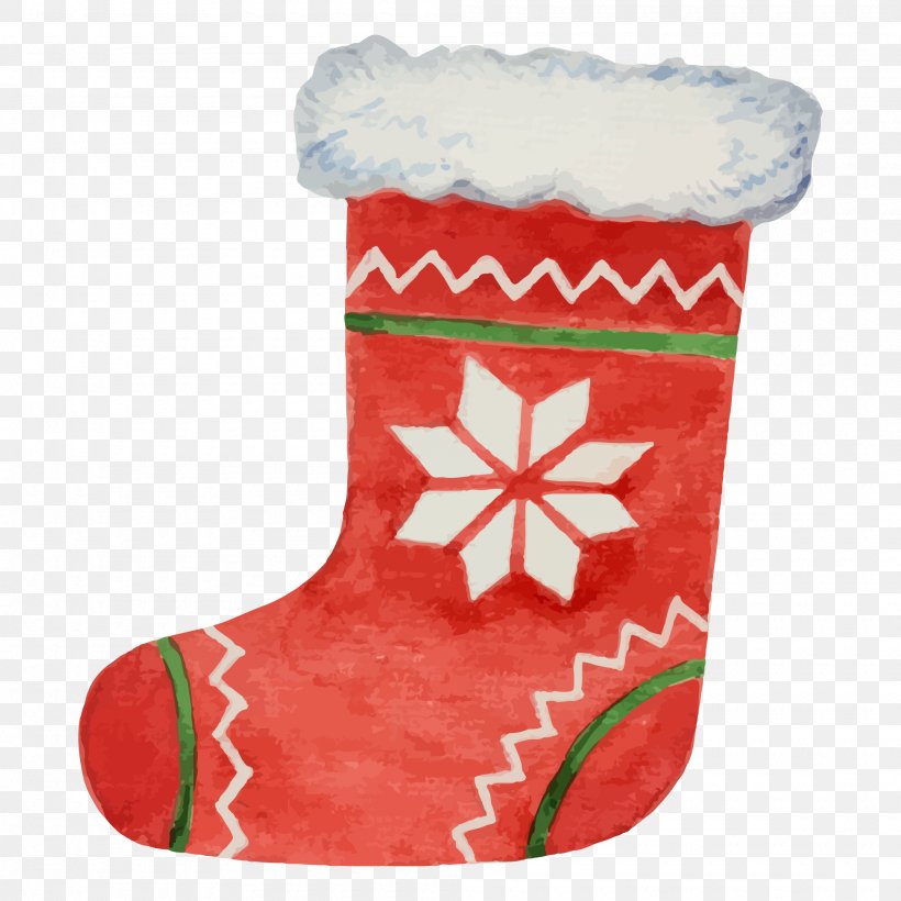Christmas Stocking Illustration, PNG, 2000x2000px, Christmas Stocking, Cartoon, Christmas, Christmas Decoration, Christmas Ornament Download Free