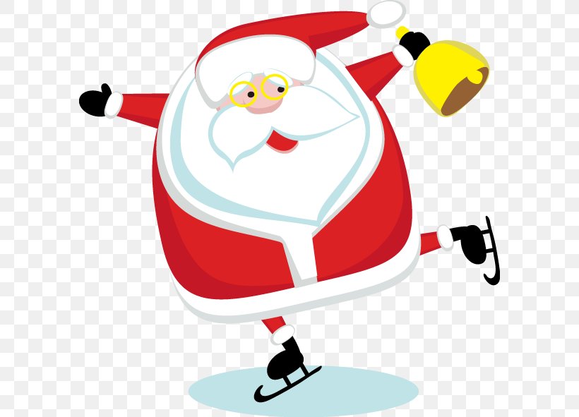 Santa Claus Ice Skating Figure Skating Clip Art, PNG, 596x591px, Santa Claus, Area, Artwork, Fictional Character, Figure Skating Download Free