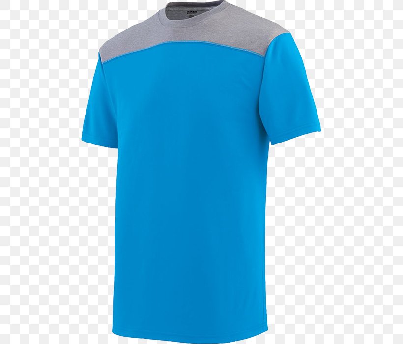 T-shirt Jersey Sleeve Blue, PNG, 700x700px, Tshirt, Active Shirt, Aqua, Augusta Sportswear Inc, Azure Download Free
