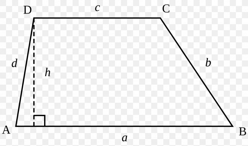 Trapezoid Area Bangun Datar Geometry Triangle, PNG, 1920x1131px, Trapezoid, Area, Auto Part, Bangun Datar, Black And White Download Free