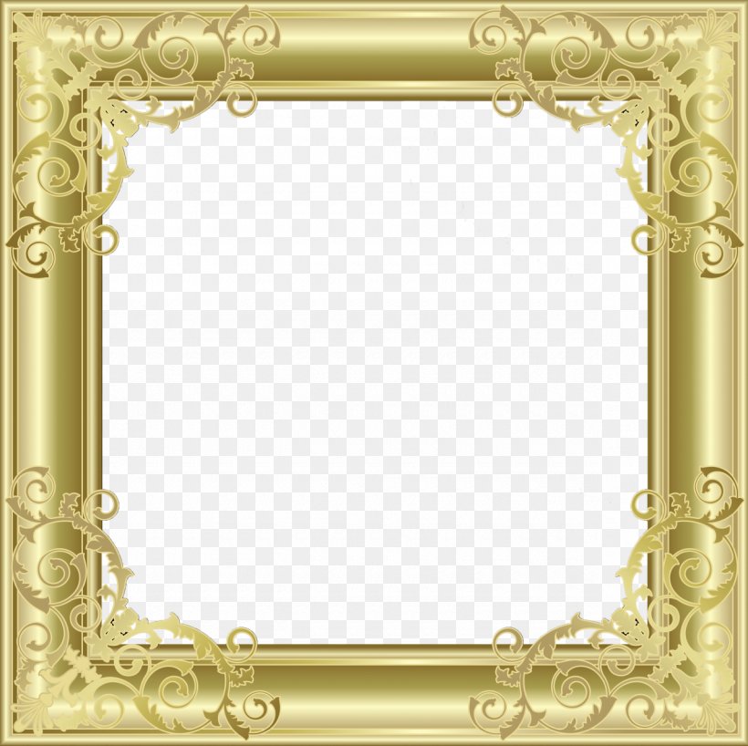 Picture Frames Gold Clip Art, PNG, 1280x1278px, Picture Frames, Brass, Column, Decor, Decorative Arts Download Free