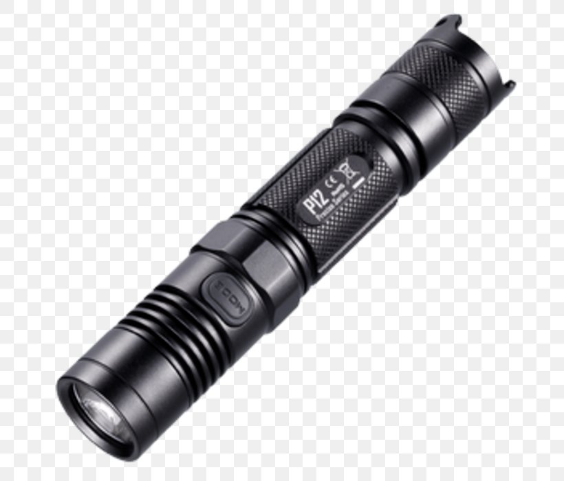 Flashlight Nitecore P12 Lumen Tactical Light, PNG, 700x700px, Flashlight, Bateria Cr123, Everyday Carry, Hardware, Light Download Free