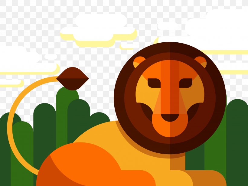 Lion Cartoon Geometry Illustration, PNG, 3333x2500px, Lion, Animal, Art, Cartoon, Child Download Free