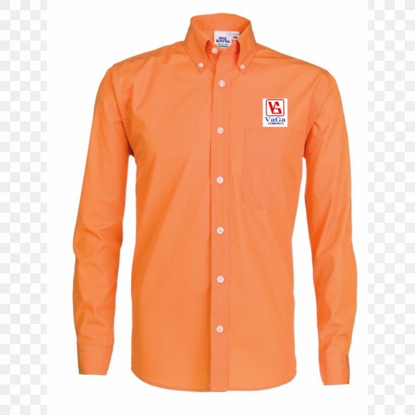 Long-sleeved T-shirt, PNG, 1200x1200px, Longsleeved Tshirt, Button, Collar, Long Sleeved T Shirt, Orange Download Free