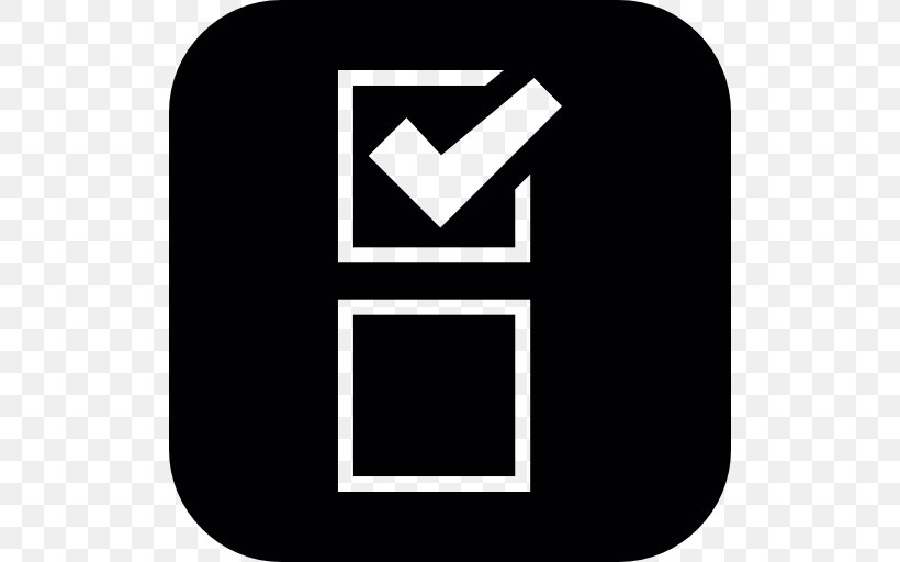 Checkbox Check Mark Download, PNG, 512x512px, Checkbox, Area, Black, Black And White, Brand Download Free