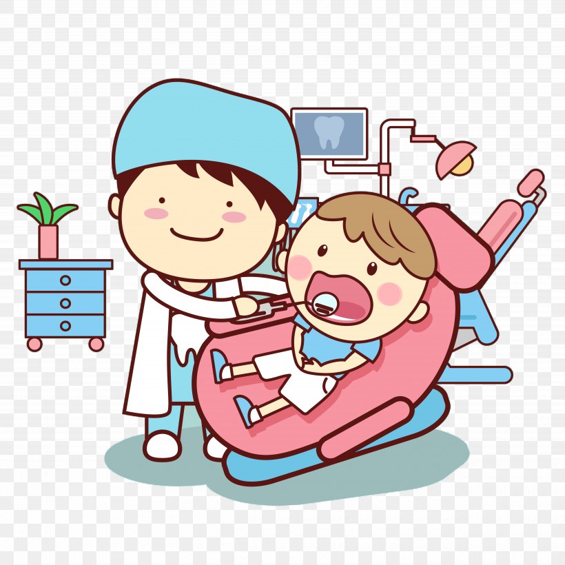 Dentistry Tooth Cartoon Clip Art, PNG, 5000x5000px, Watercolor, Cartoon, Flower, Frame, Heart Download Free