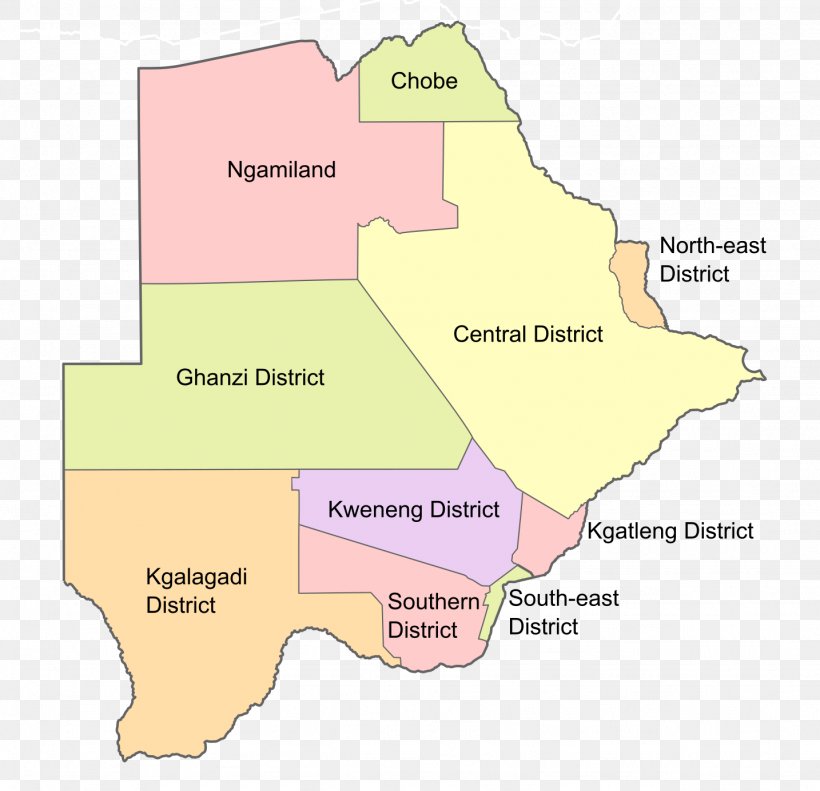 Kgalagadi District Matebeleng Kweneng District South-East District Chobe District, PNG, 1434x1385px, Chobe District, Administrative Division, Area, Botswana, Diagram Download Free