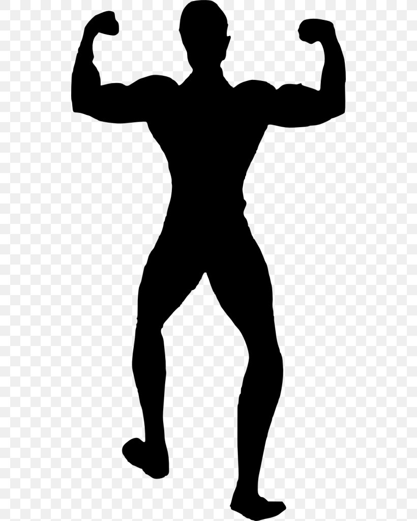Silhouette Female Bodybuilding Physical Fitness, PNG, 540x1024px, Silhouette, Arm, Black, Black And White, Bodybuilding Download Free