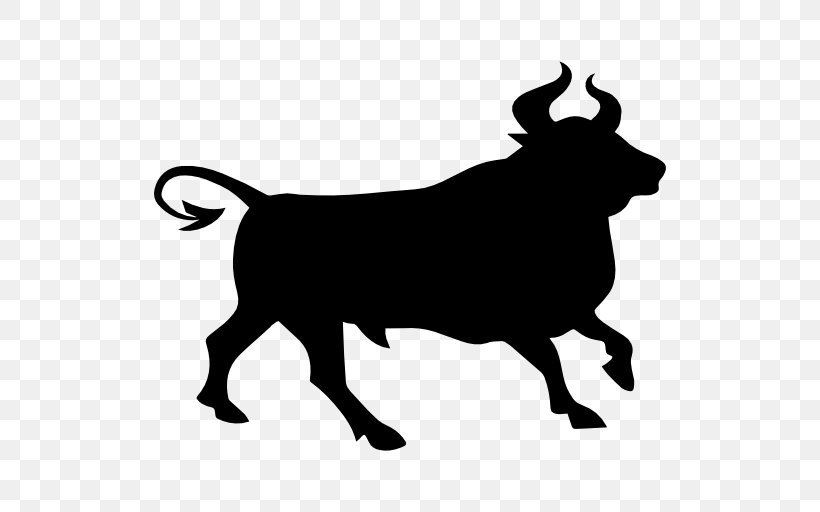 Hereford Cattle Bull English Longhorn Clip Art, PNG, 512x512px, Hereford Cattle, Angus Cattle, Black, Black And White, Bull Download Free